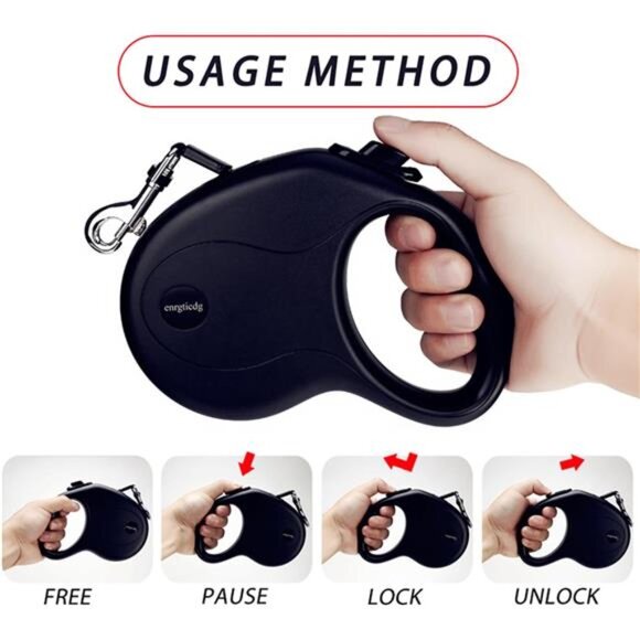 16Ft Retractable Dog Leash,Light Weight Leash for Small to Medium Dogs/Cats Up - Picture 5 of 8
